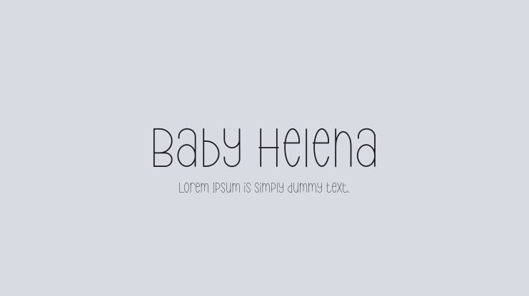 Baby Helena Font