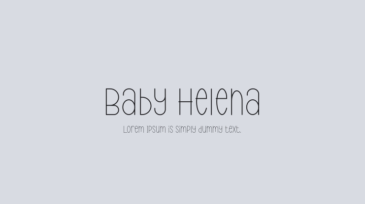 Baby Helena Font
