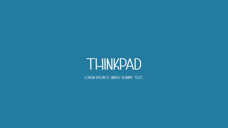 Thinkpad Font