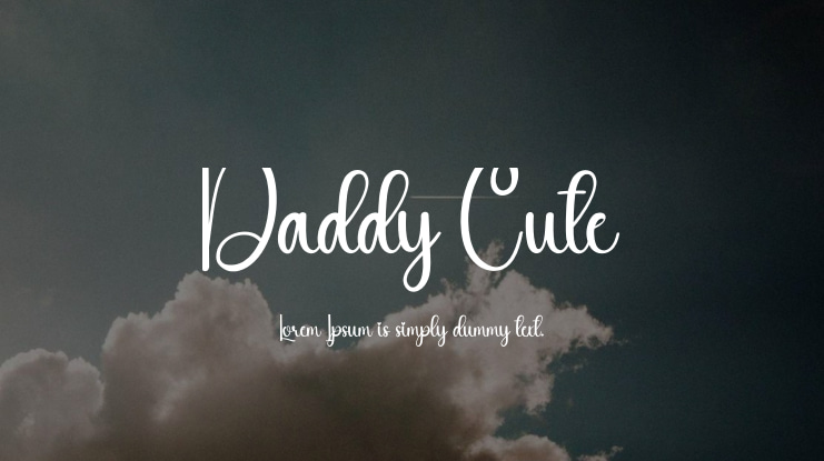Daddy Cute Font