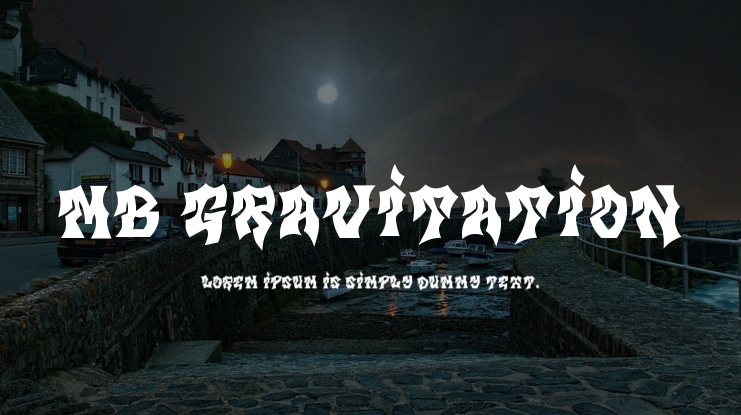 MB Gravitation Font