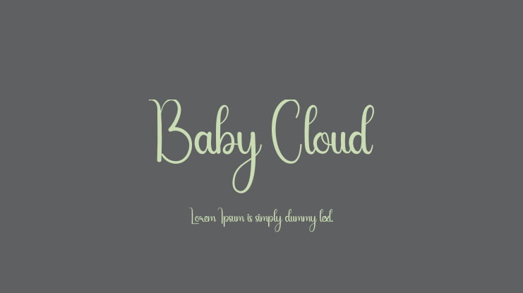 Baby Cloud Font