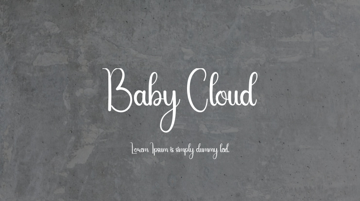 Baby Cloud Font