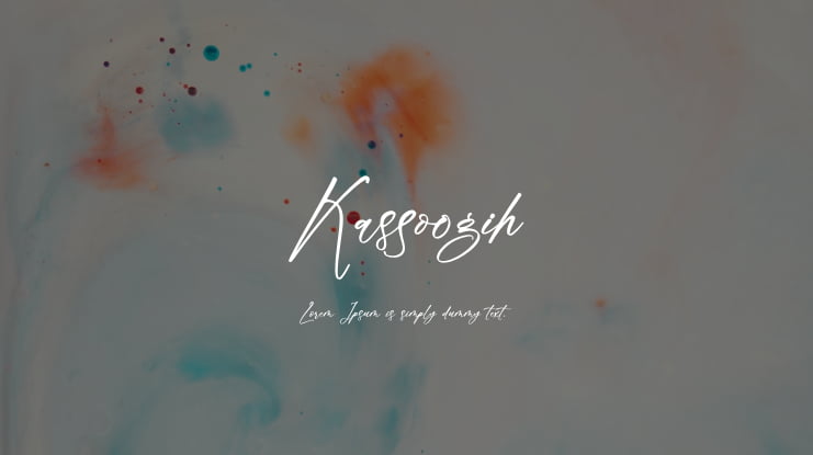 Kassoogih Font