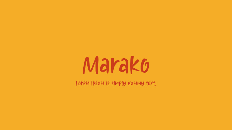 Marako Font