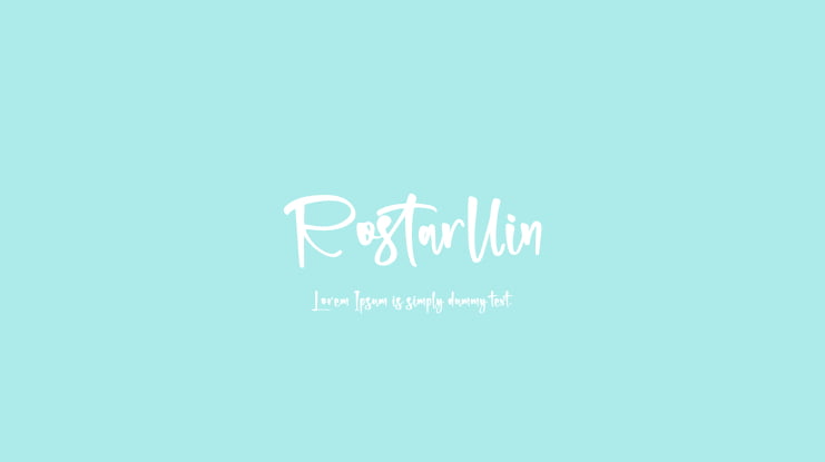 Rostarllin Font