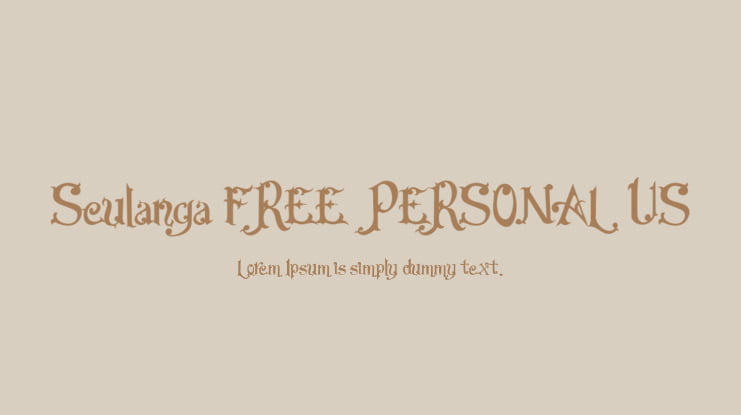 Seulanga FREE PERSONAL US Font