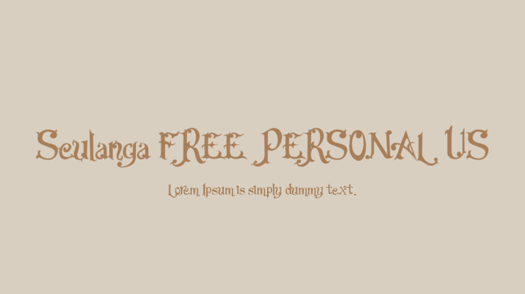 Seulanga FREE PERSONAL US Font
