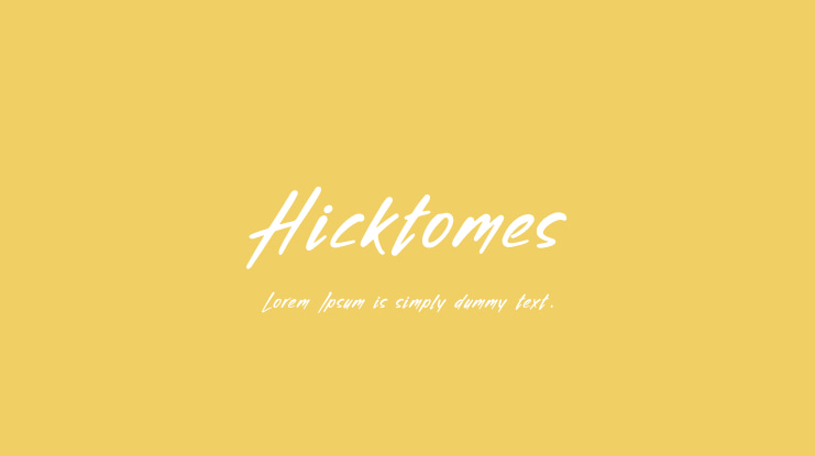 Hicktomes Font