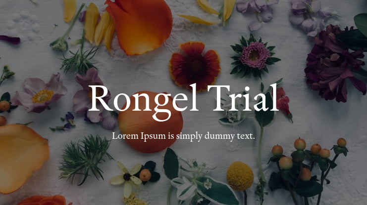 Rongel Trial Font Family
