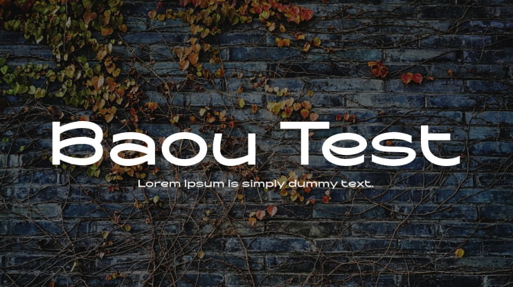 Baou Test Font
