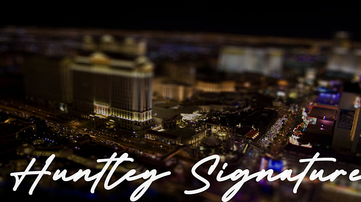 Huntley Signature Font