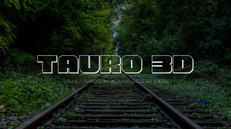 Tauro 3D Font Family