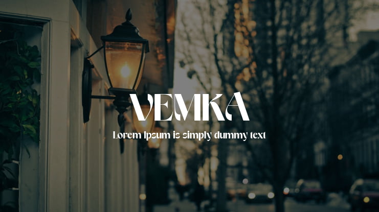 VEMKA Font