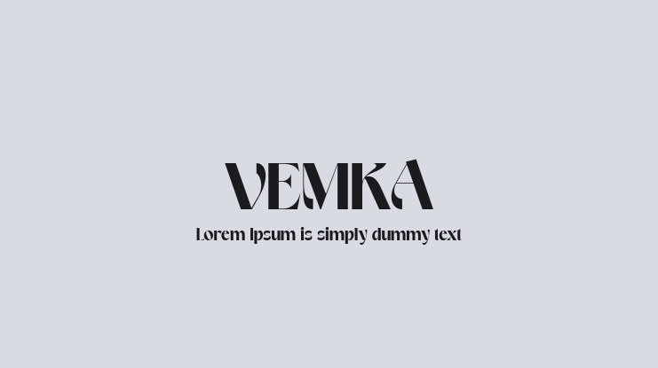 VEMKA Font