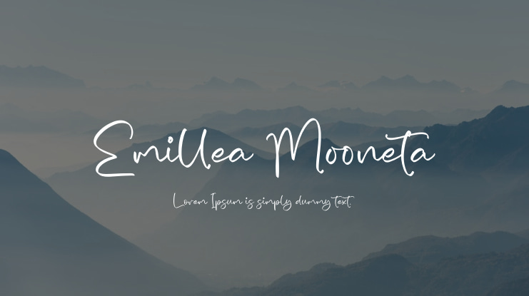 Emillea Mooneta Font