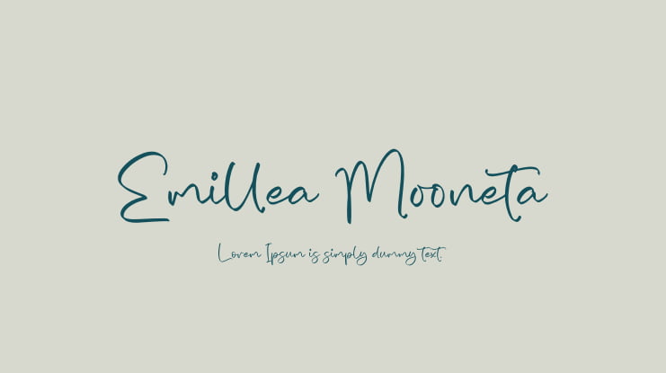 Emillea Mooneta Font