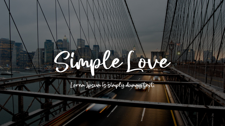 Simple Love Font
