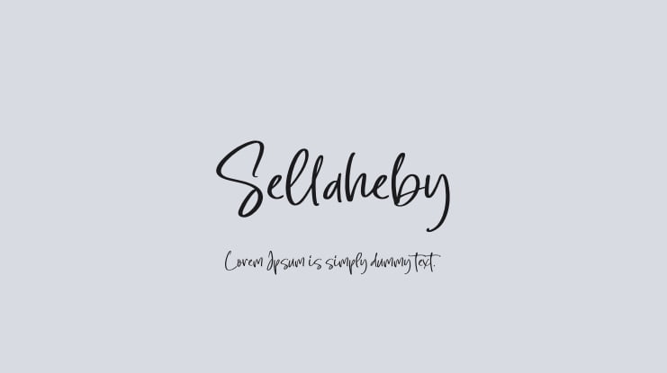 Sellaheby Font