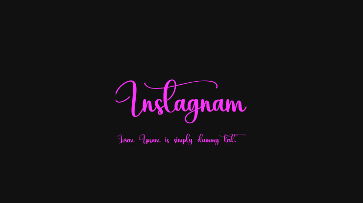 Instagnam Font