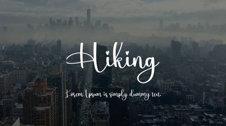 Hiking Font