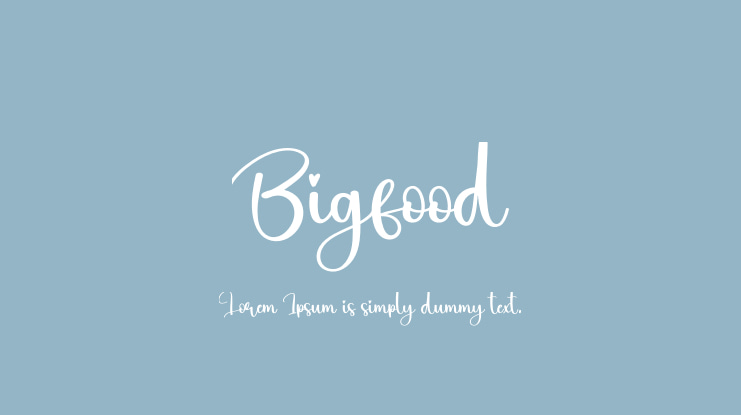 Bigfood Font