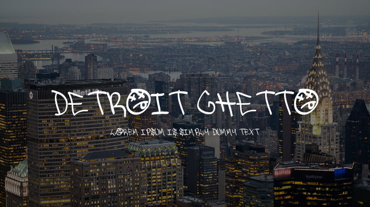 Detroit Ghetto Font