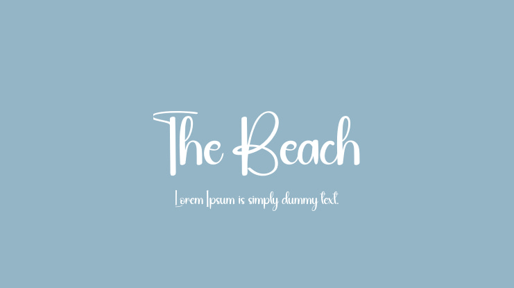 The Beach Font