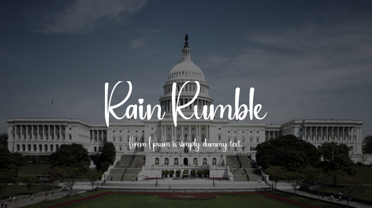 Rain Rumble Font