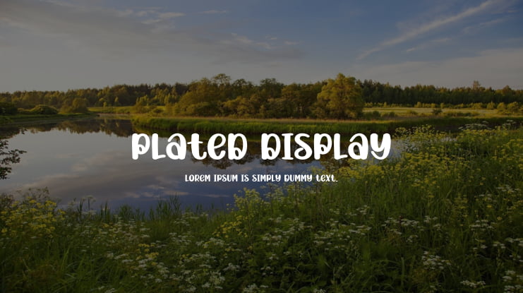 Plated Display Font