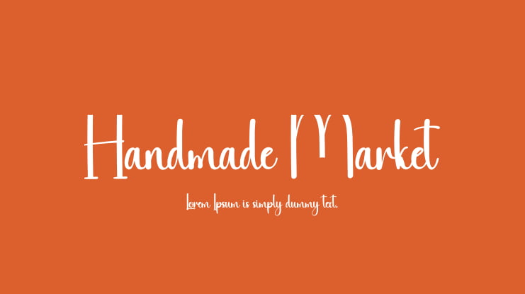 Handmade Market Font