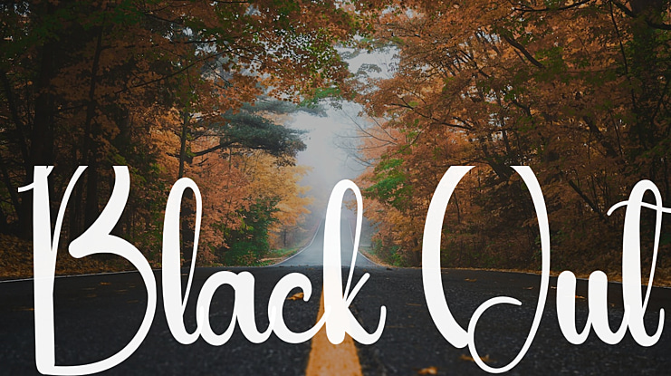 Black Out Font