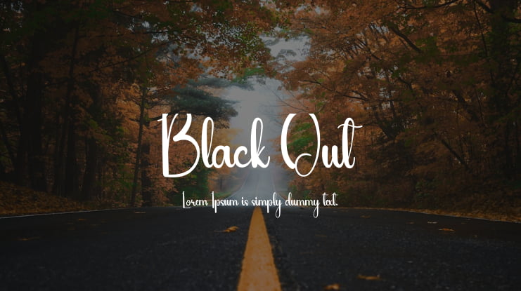 Black Out Font