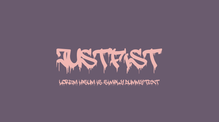 JustFist Font Family