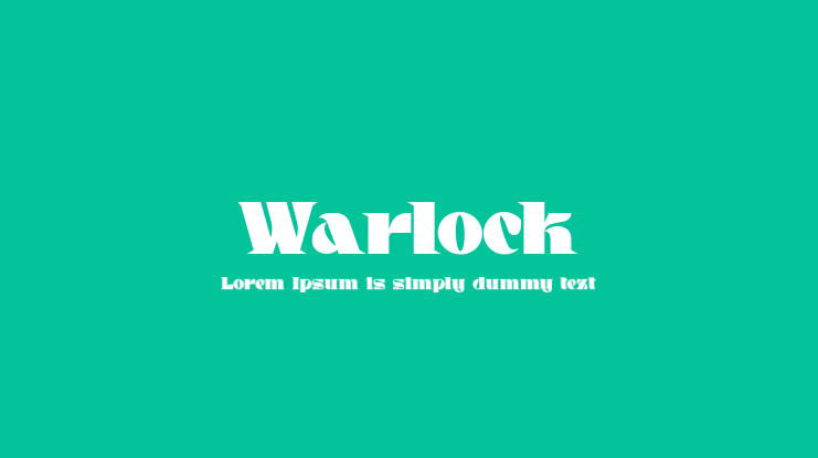 Warlock Font