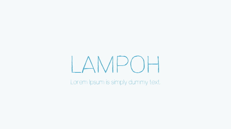 LAMPOH Font Family