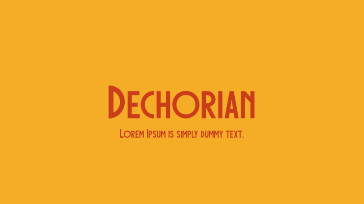 Dechorian Font