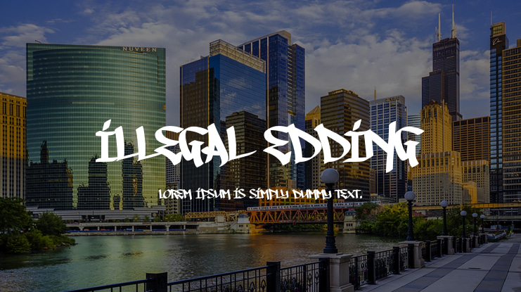 Illegal Edding Font