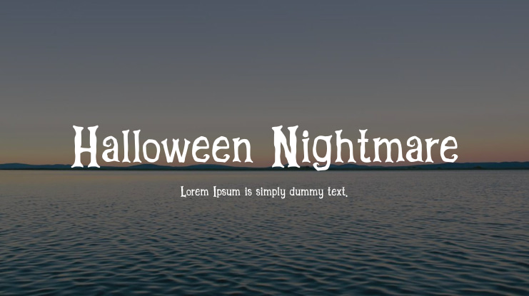 Halloween Nightmare Font