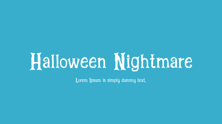 Halloween Nightmare Font