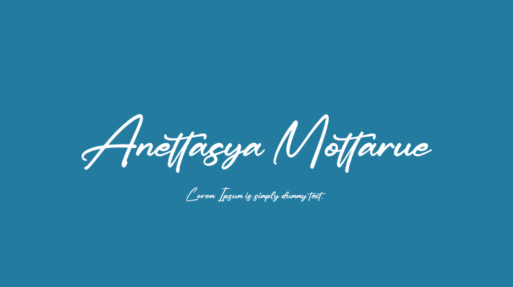 Anettasya Mottarue Font