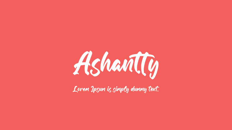 Ashantty Font