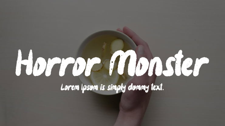 Horror Monster Font