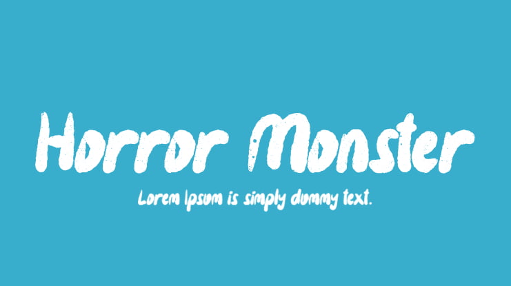 Horror Monster Font