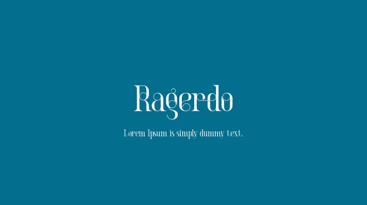 Ragerdo Font