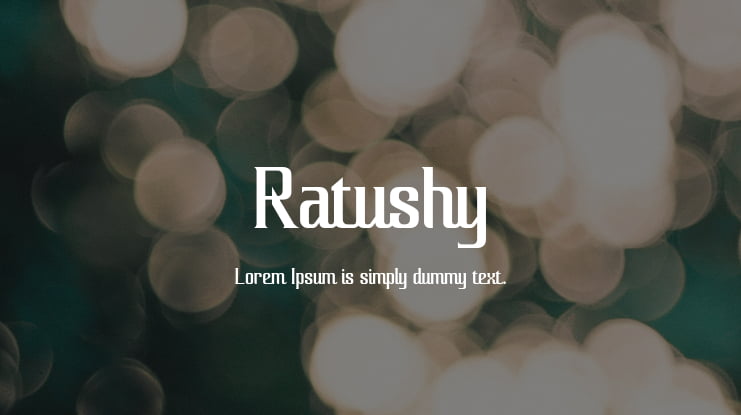 Ratushy Font
