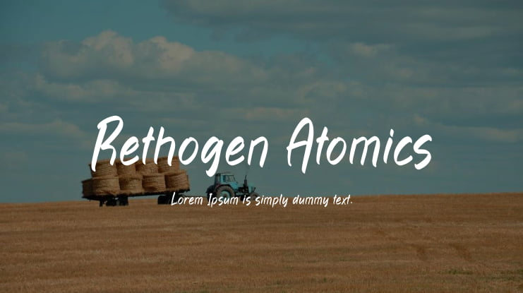 Rethogen Atomics Font Family