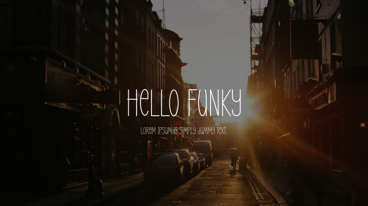 Hello Funky Font