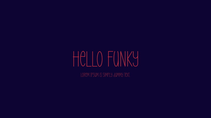 Hello Funky Font