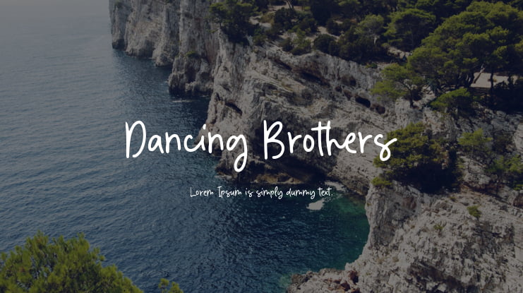 Dancing Brothers Font